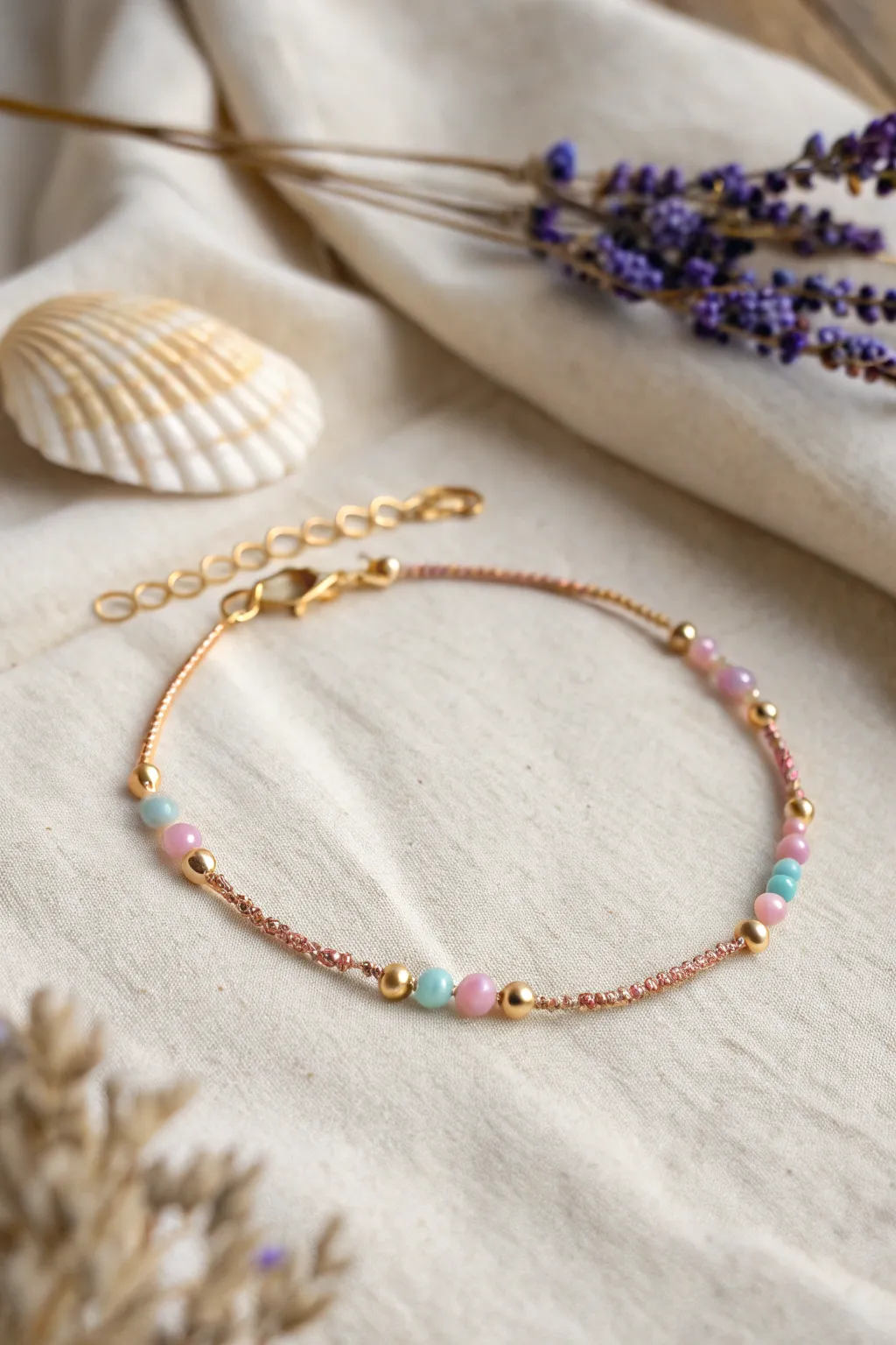 Embrace boho-chic with this handcrafted wire ankle bracelet, perfect for summer vibes.