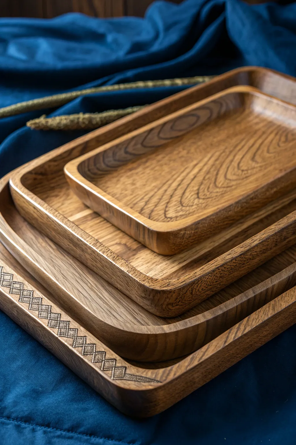 Elevate your hosting game with these expertly crafted oak nesting trays—where style meets function.