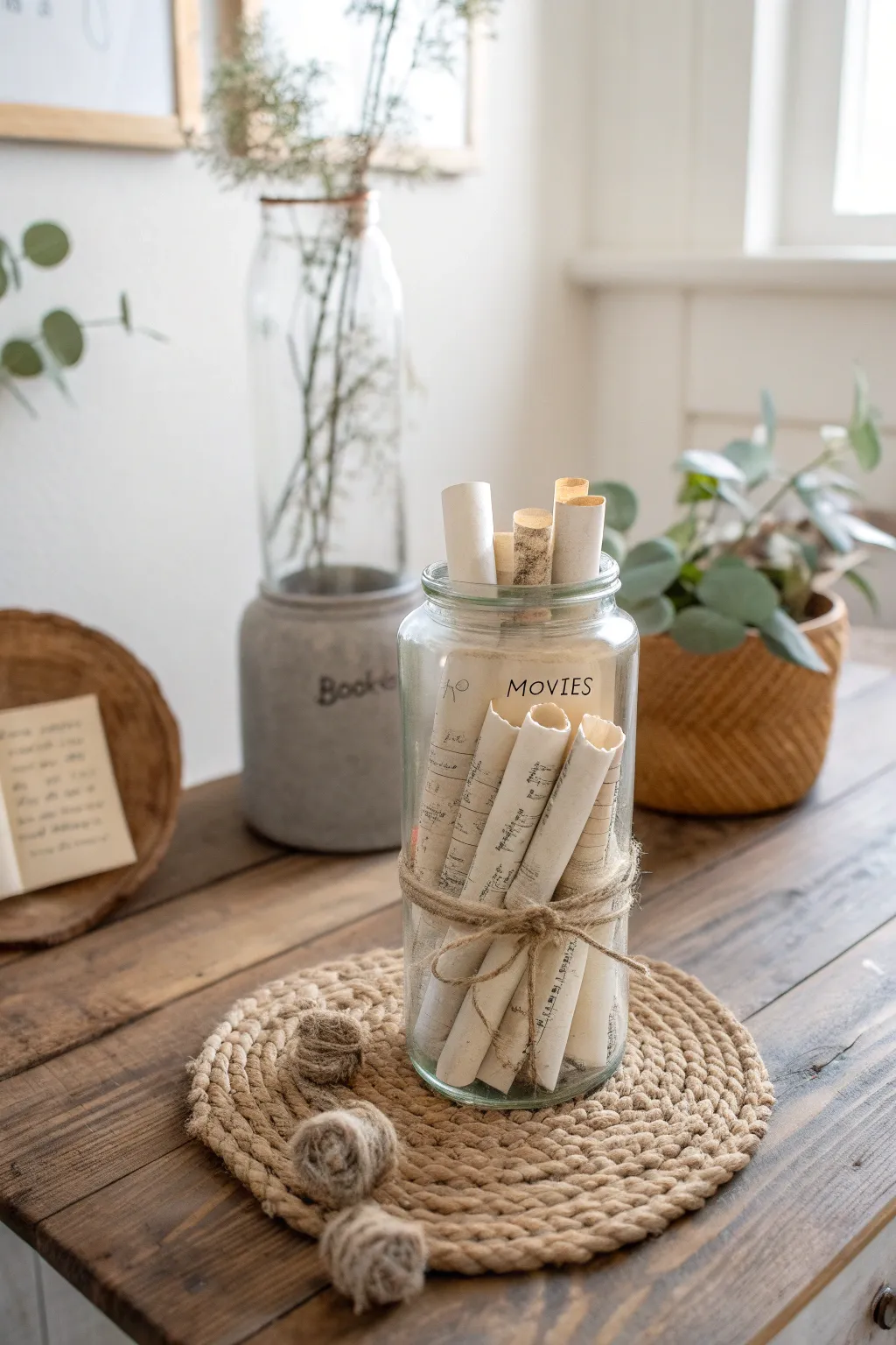 Capture the essence of love with a jar filled with quotes from your favorite books and movies, creating a beautiful, intimate gift.
