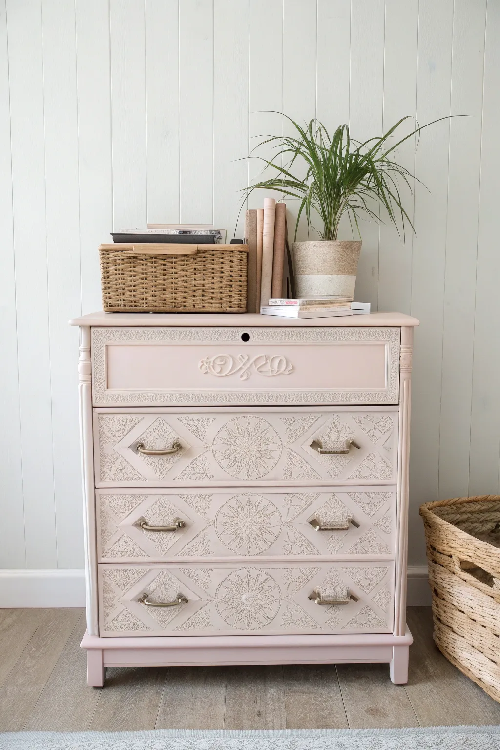 Transform vintage charm into stylish storage: Discover the art of organizing with repurposed furniture.