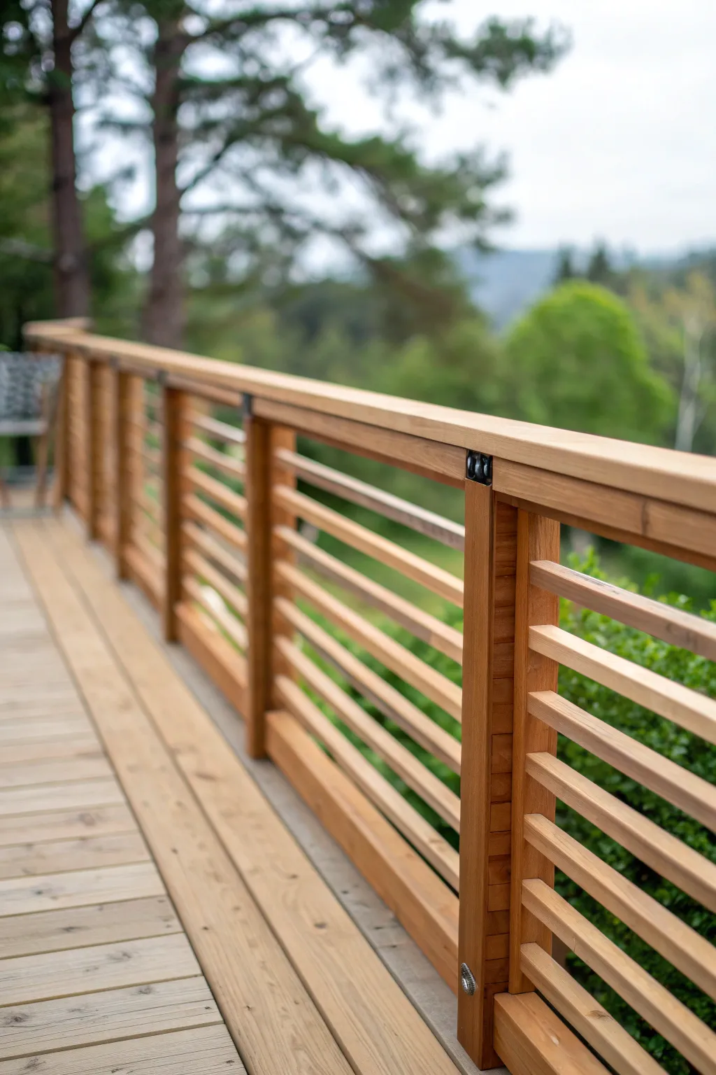 Embrace the elegance of simplicity with minimalist 2x4 deck railings.