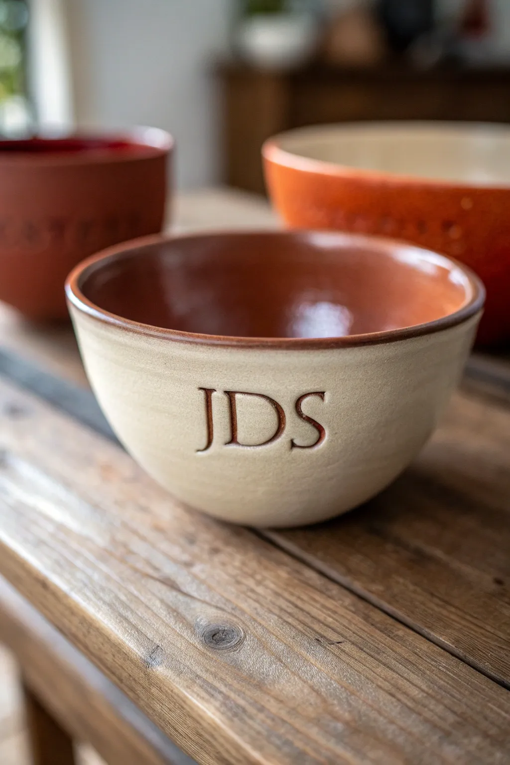 Elevate your pottery with personalized initials – a touch of elegance and individuality.