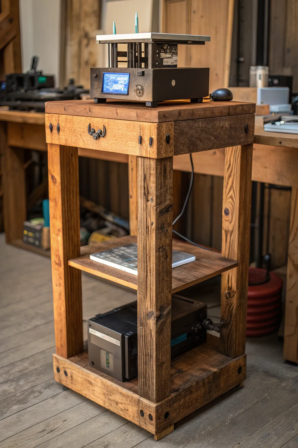 Elevate your 3D printing setup with a touch of rustic charm and timeless elegance.