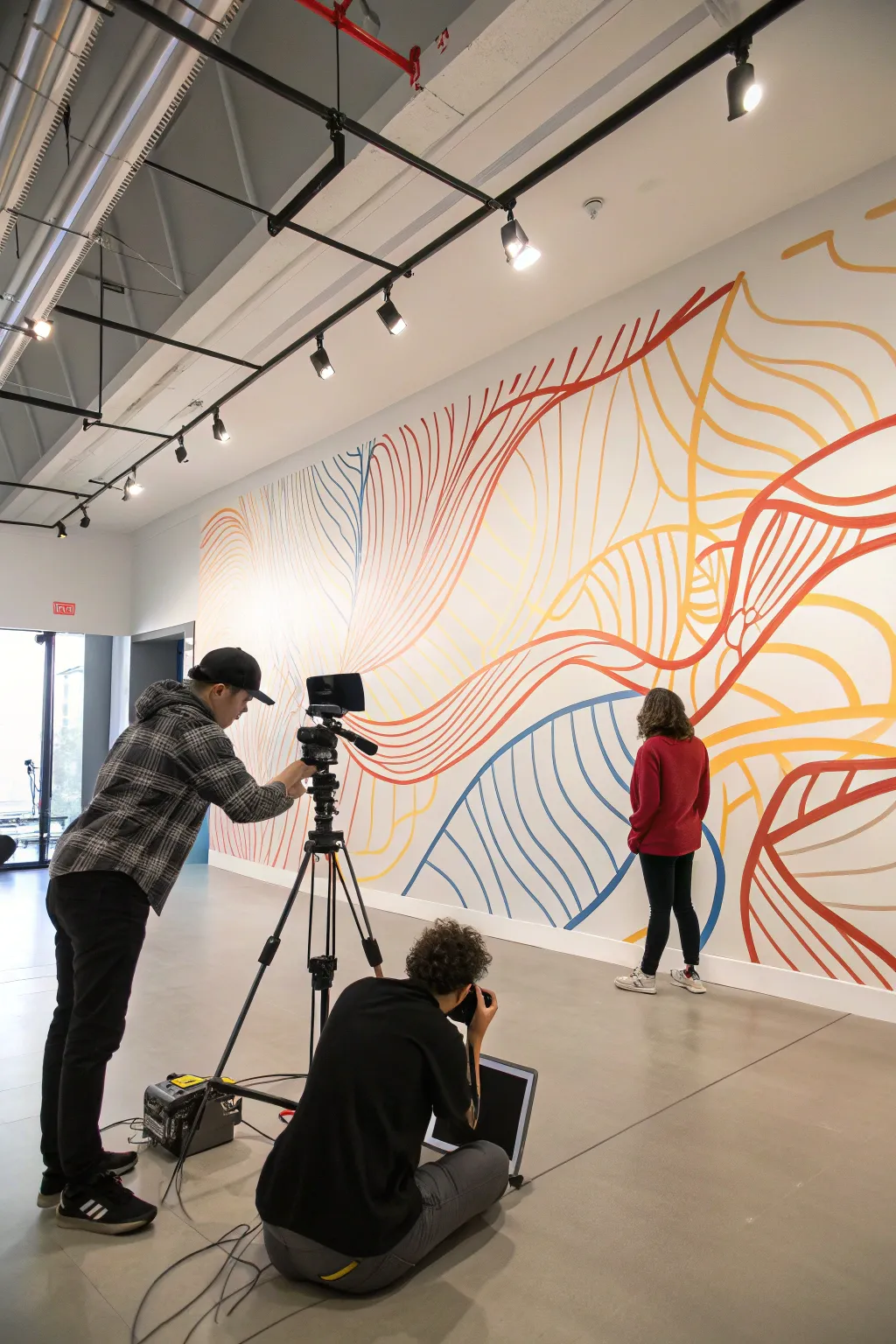 Dynamic lines inspire creativity and movement.
