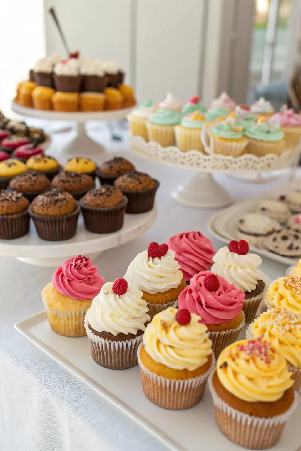 Cupcake decorating adds a sweet, creative touch to the evening.