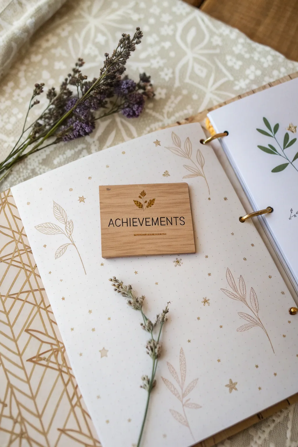 Celebrate your milestones with elegance and simplicity. 🌿✨ #Scrapbooking #Achievements
