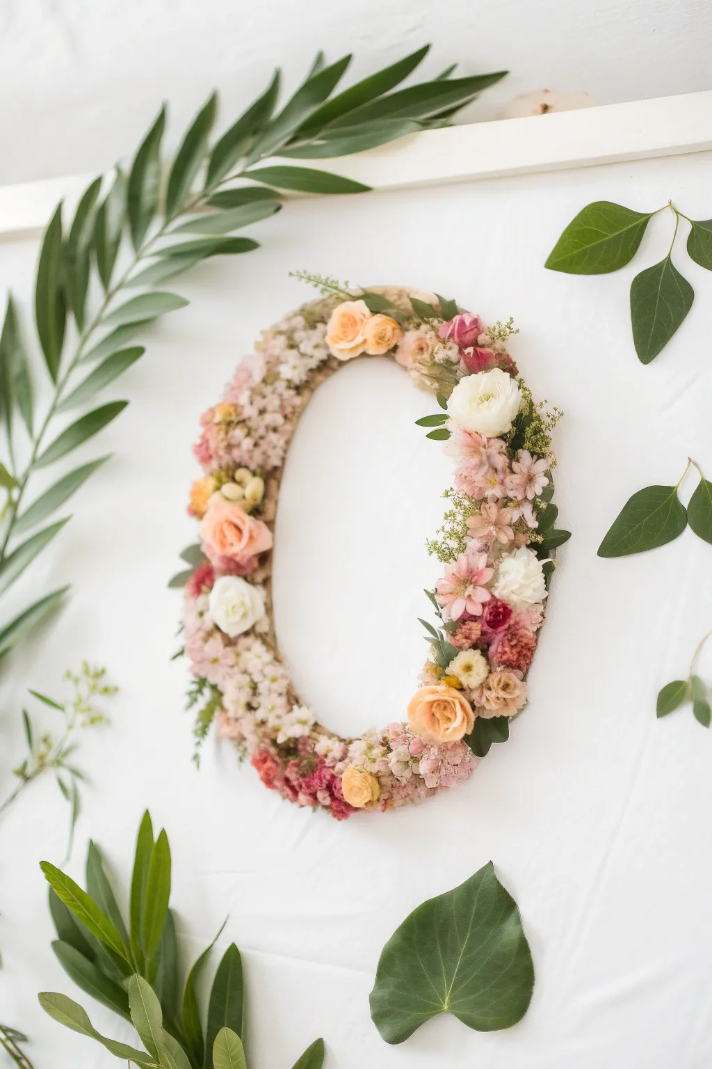 Embrace nature's elegance with a floral 'O'—a perfect blend of simplicity and beauty!