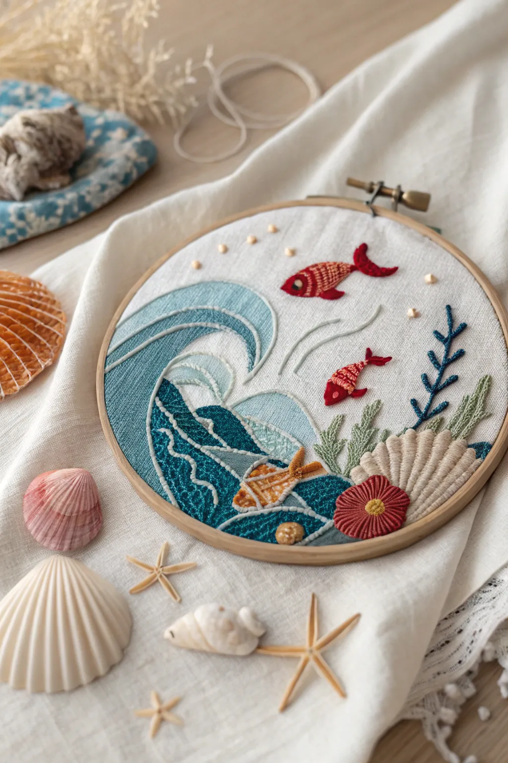 Dive into serenity with ocean-themed appliques that bring the calming essence of the sea into your home.