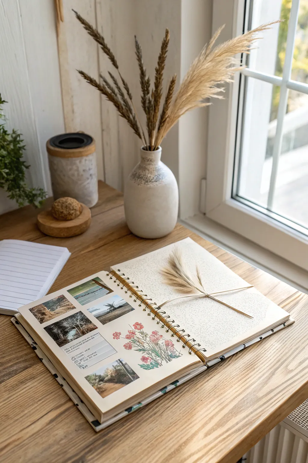 Capture life's beautiful moments with a handcrafted scrapbook journal. Perfect for preserving memories with a touch of elegance.