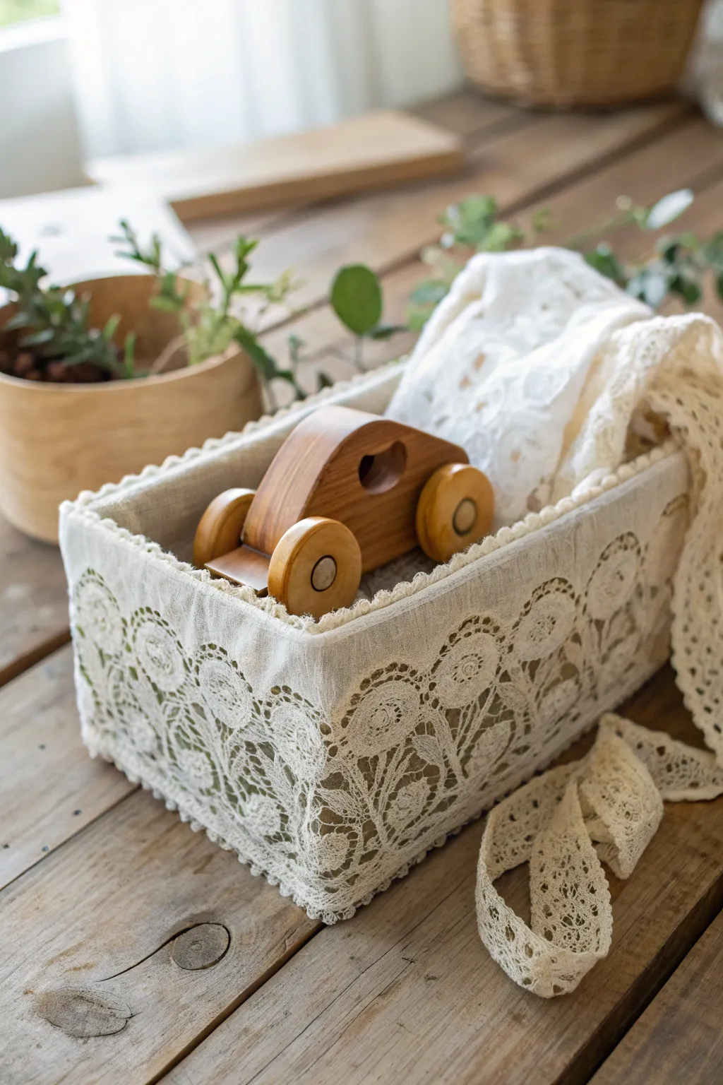 Embrace nostalgia with a vintage-inspired baby box, where timeless elegance meets minimalist charm.
