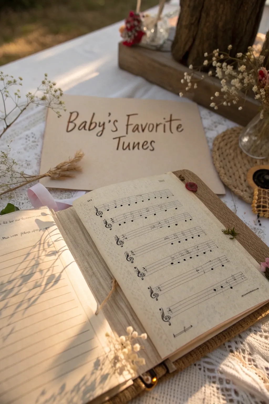 Capture the magic of your baby's favorite lullabies with a touch of Scandinavian elegance and boho charm.