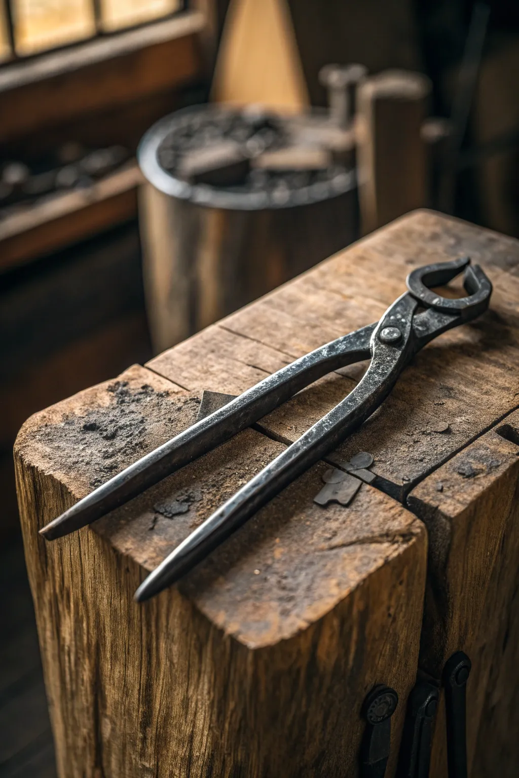 Craft your own legacy: A pair of handcrafted blacksmith tongs that blend functionality with timeless style.