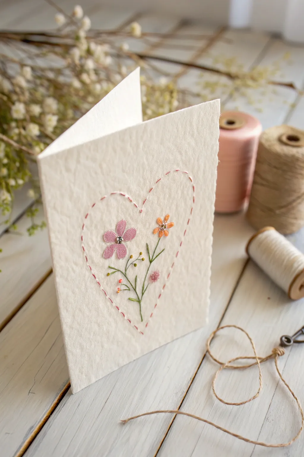 Elevate your card-making with a touch of embroidery magic. Simple, elegant, and heartfelt.