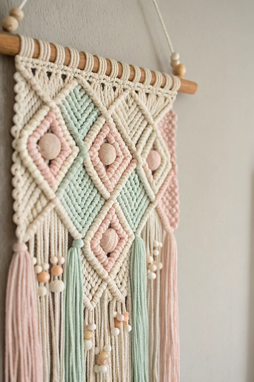 Add a touch of bohemian elegance to your space with a handcrafted macrame masterpiece. 🎨✨ #DIYDecor #BohoChic #ScandiStyle