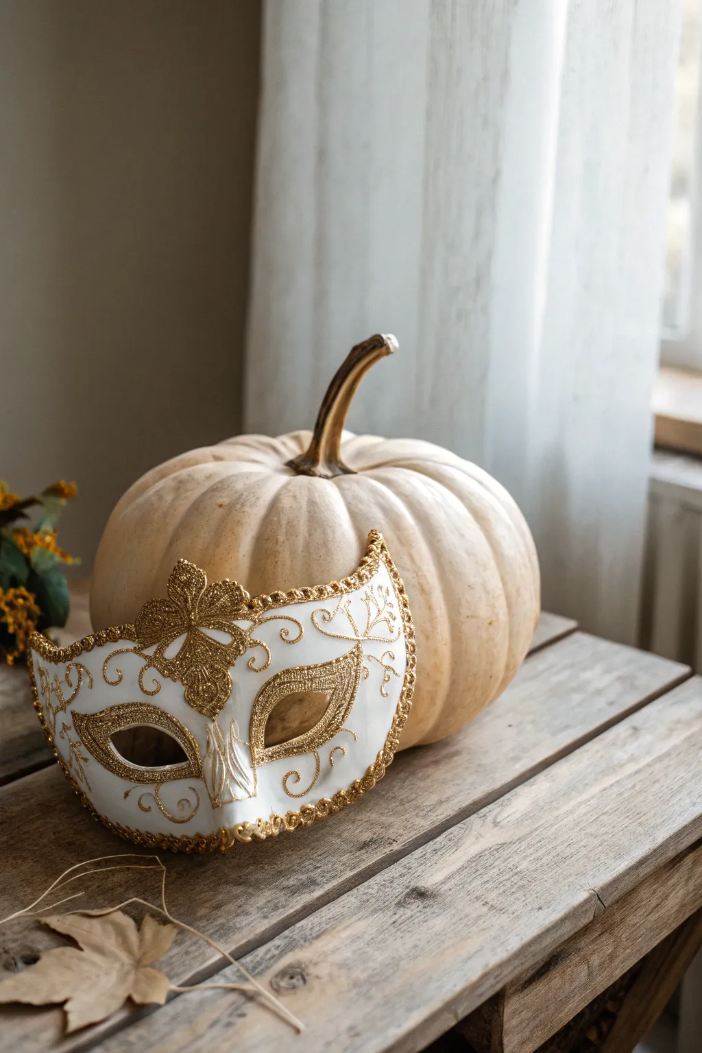 Transform your pumpkin into a mysterious masquerade guest with an elegant mask. 🎃✨ #MysticalMasks #PumpkinElegance
