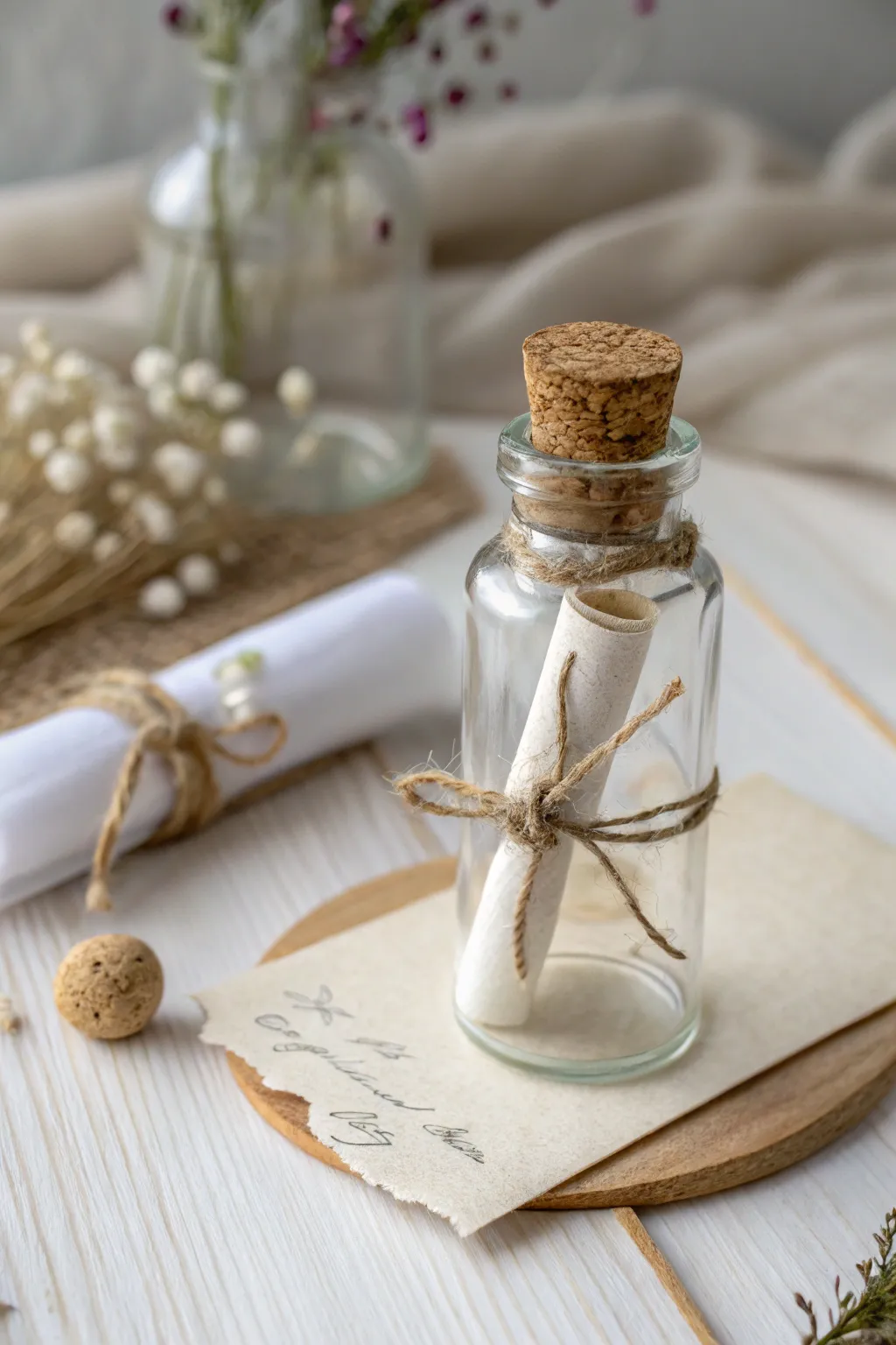 A romantic message in a bottle—craft a heartfelt birthday surprise.