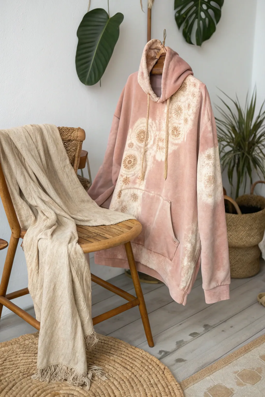 Embrace the charm of vintage vibes with this beautifully faded hoodie, where simplicity meets soulful stories.