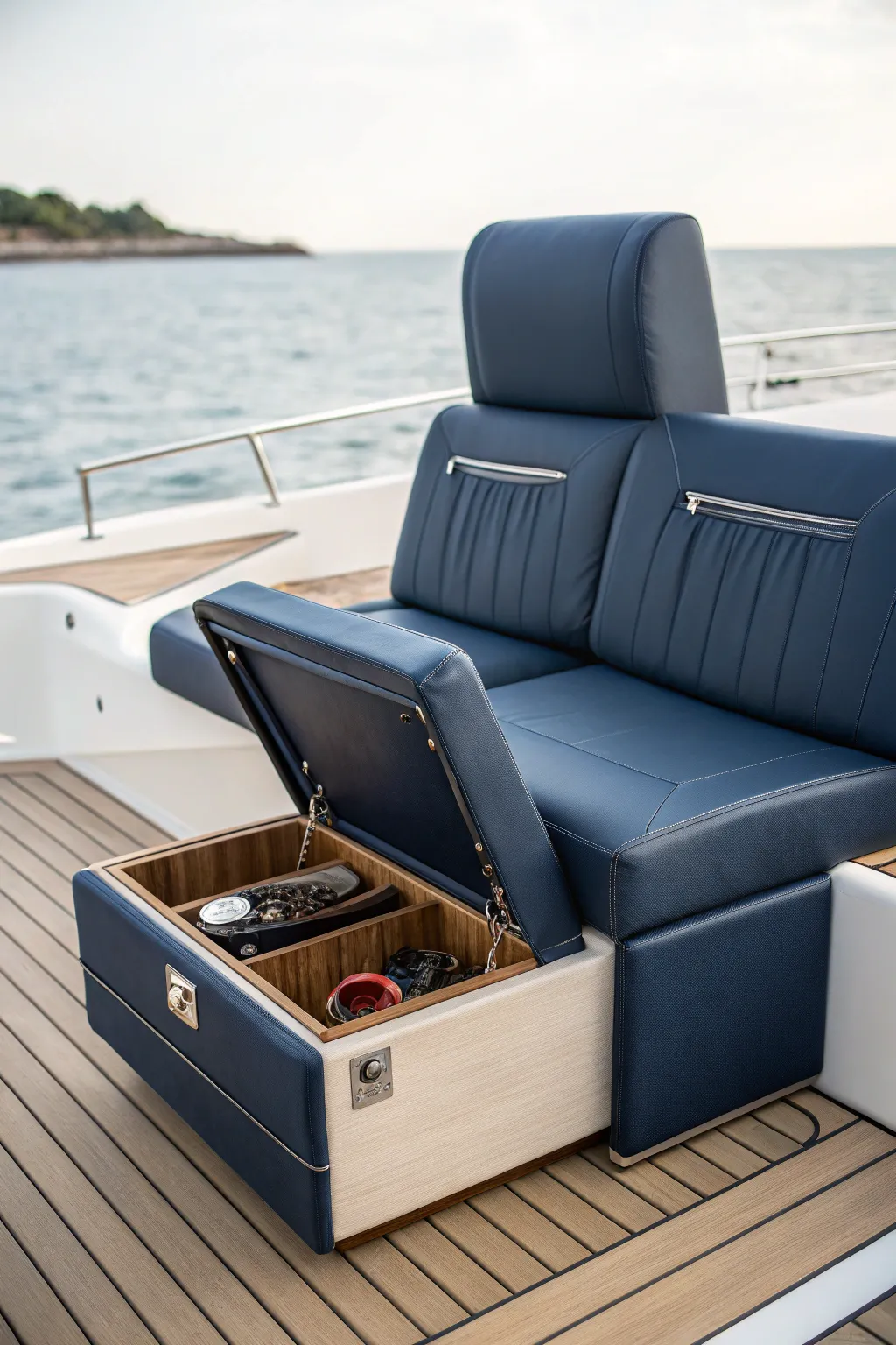 Maximize your boat's style and space with hidden storage seating solutions.