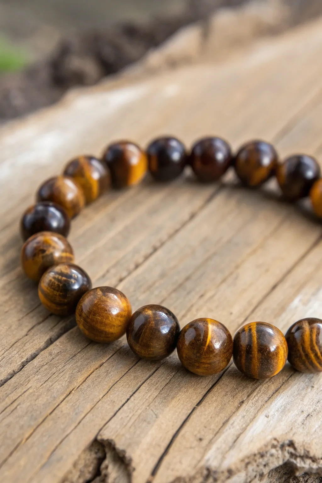 Elevate your style with the earthy elegance of tiger's eye stone beads.