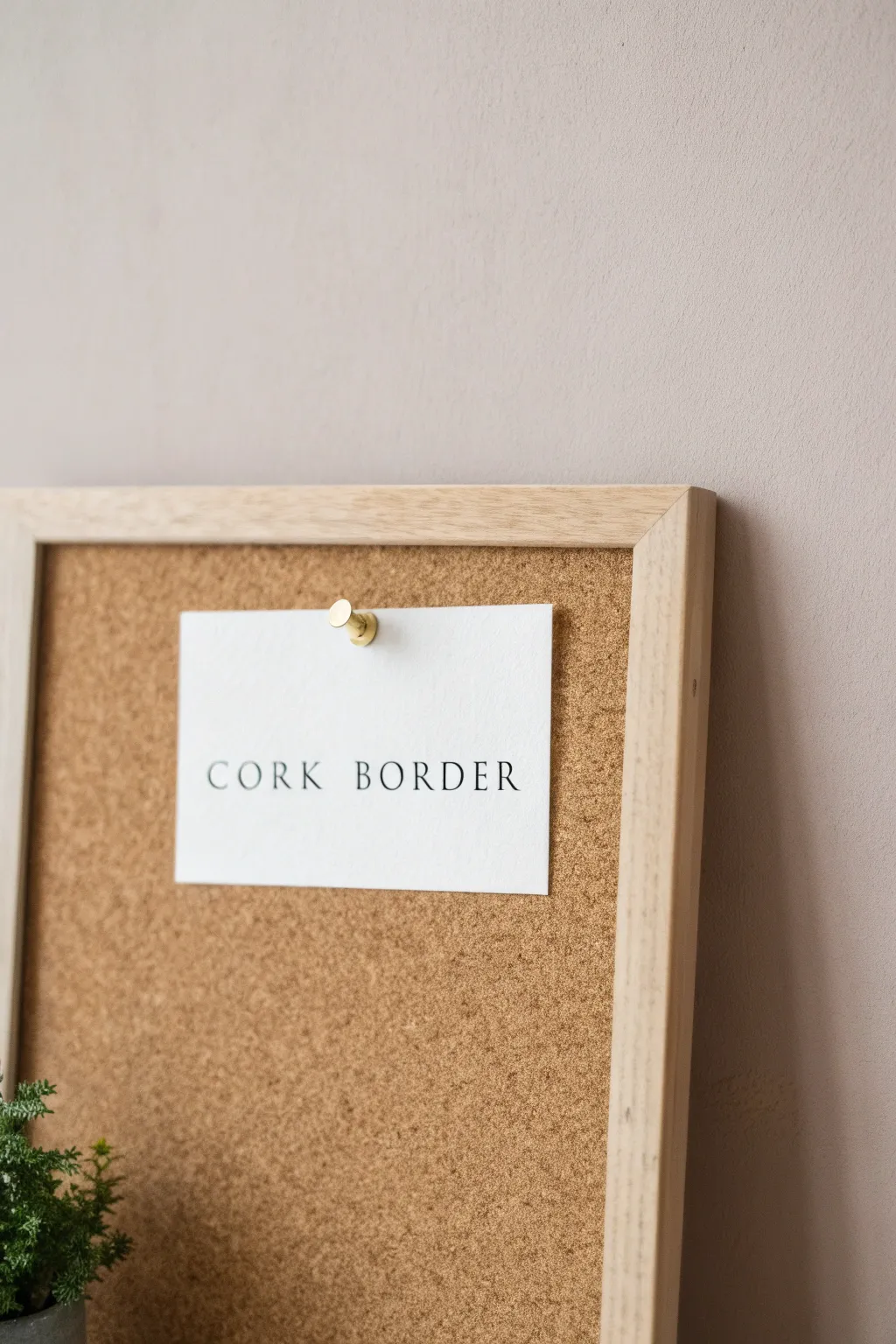 Elevate your space with the timeless charm and practicality of a cork-bordered bulletin board.