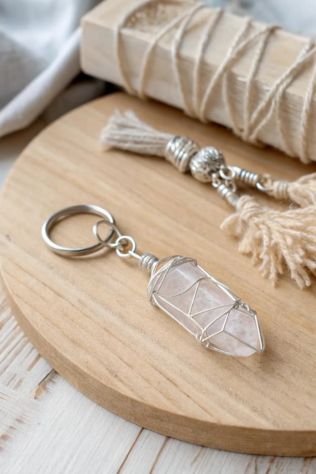 Unlock the magic in everyday moments with a handcrafted amulet keychain.