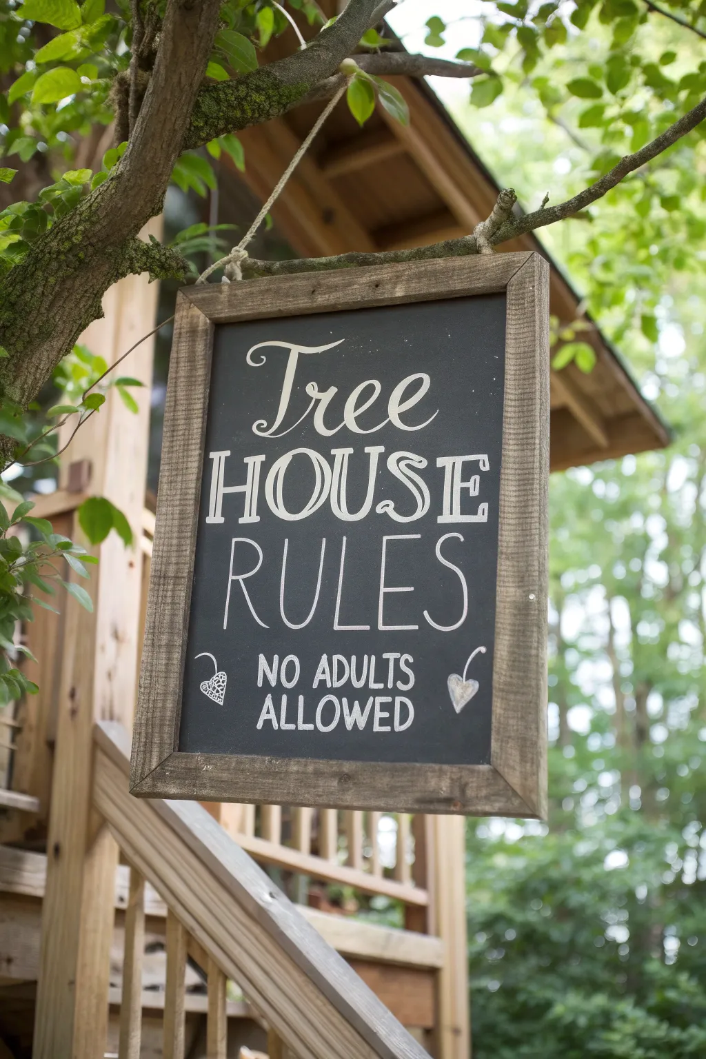 Create a whimsical escape with charming tree house rules!