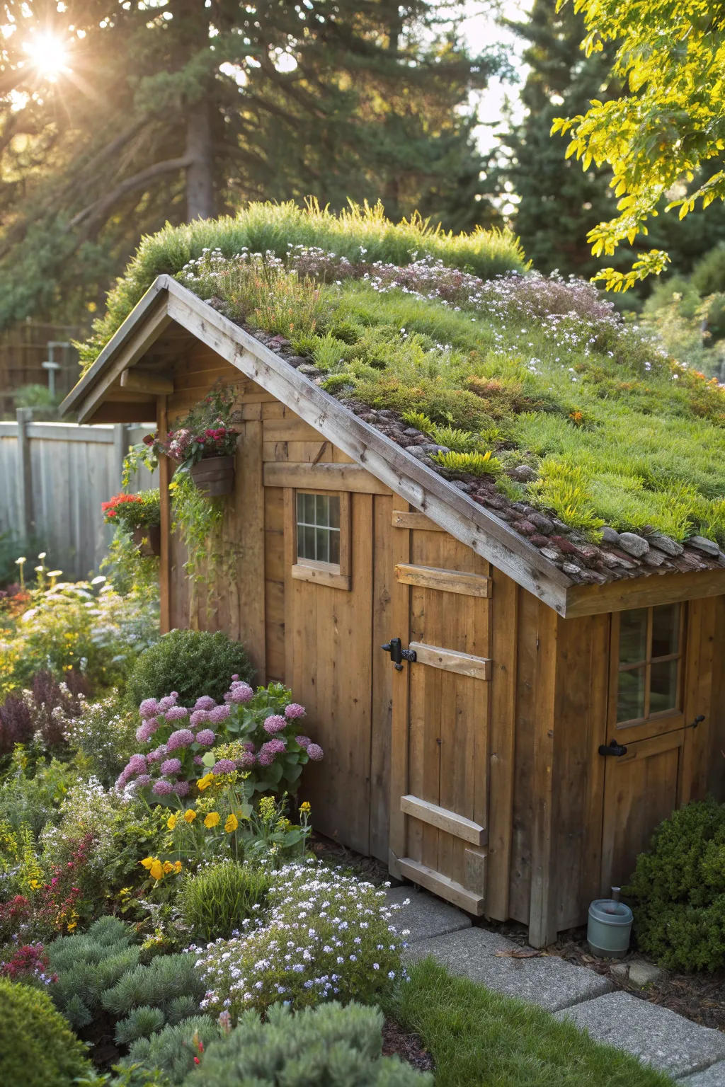 Transform your shed with a stunning green roof—insulation meets nature.