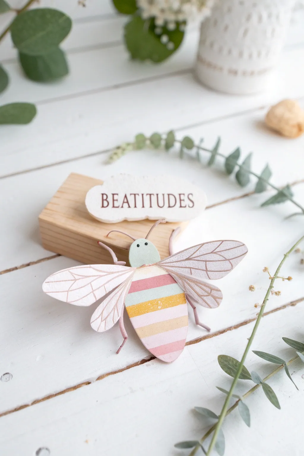 Buzzing with Blessings: Discover the Beatitudes through this adorable paper bee craft!