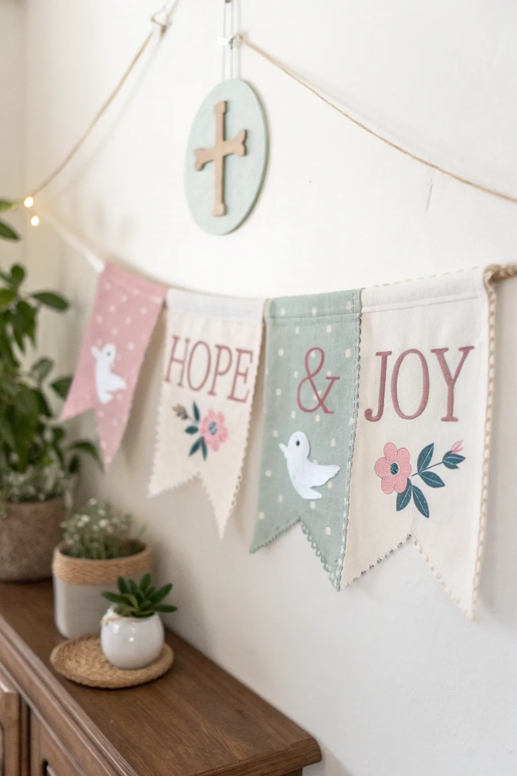 Embrace the spirit of Easter with a handmade banner that brings hope and joy into your home.