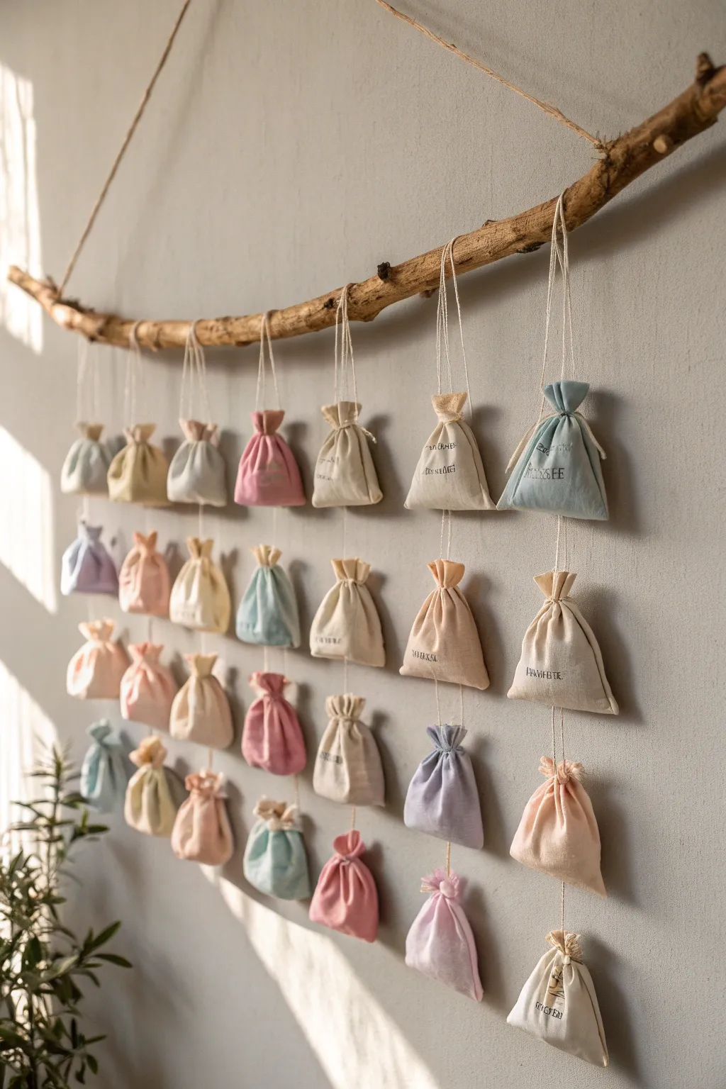 Countdown to Christmas in style with a handcrafted advent calendar that blends minimalist elegance with a touch of boho charm.