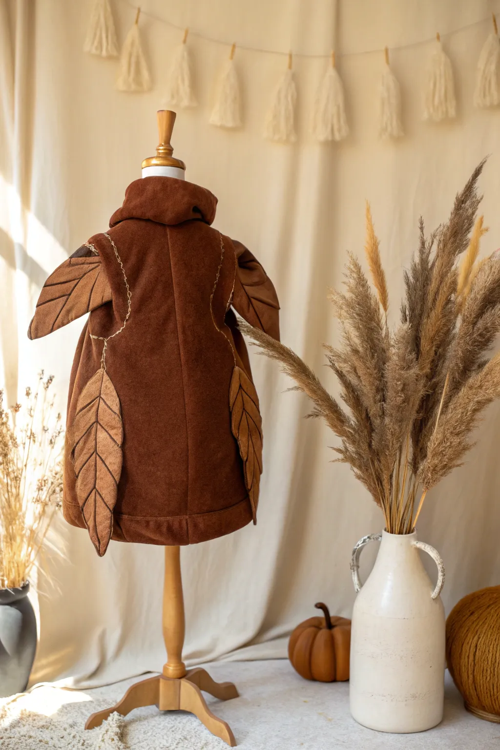 Add a touch of humor to your holiday ensemble with this charming DIY roast turkey costume!