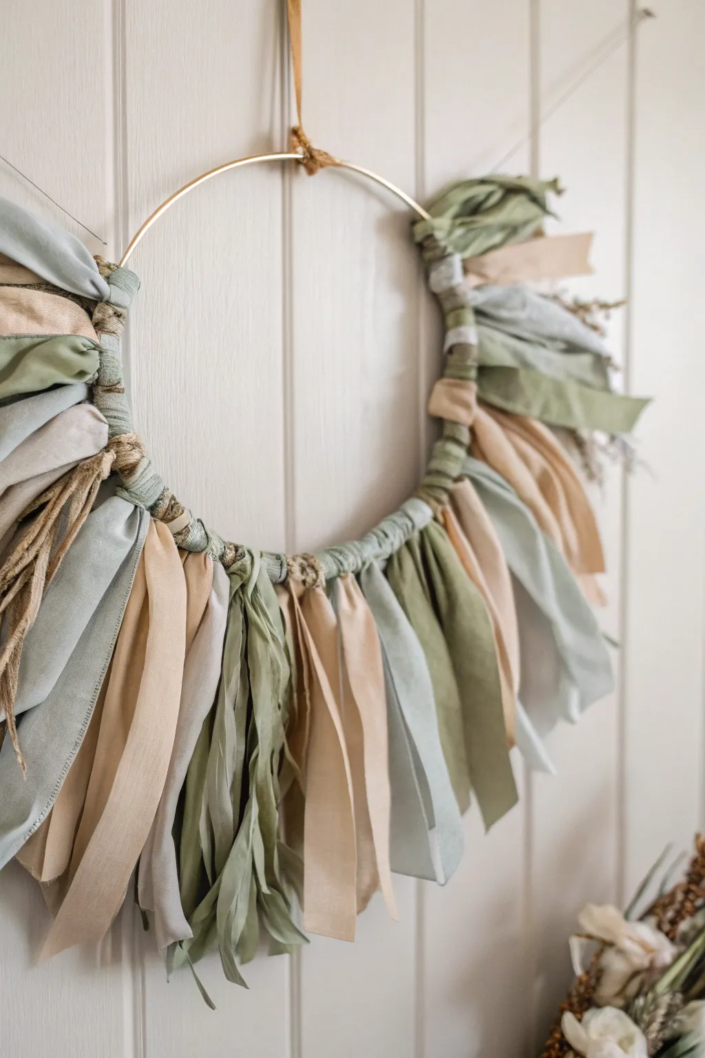 Embrace the simplicity and charm of a no-sew fabric wreath, perfect for adding a touch of handmade elegance to your holiday decor.