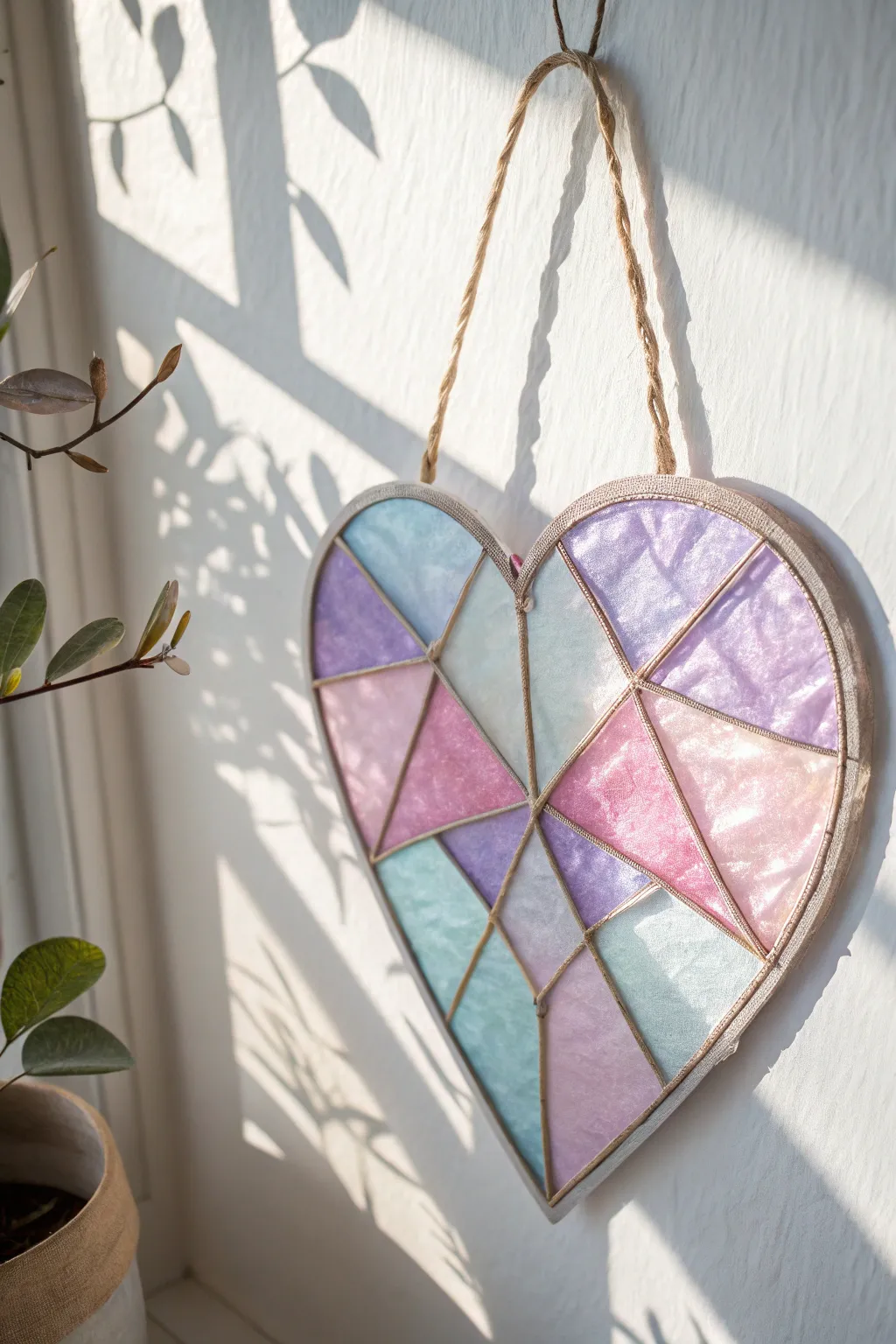 A Heart Full of Colors: Celebrate Mother's Day with this charming stained glass craft.
