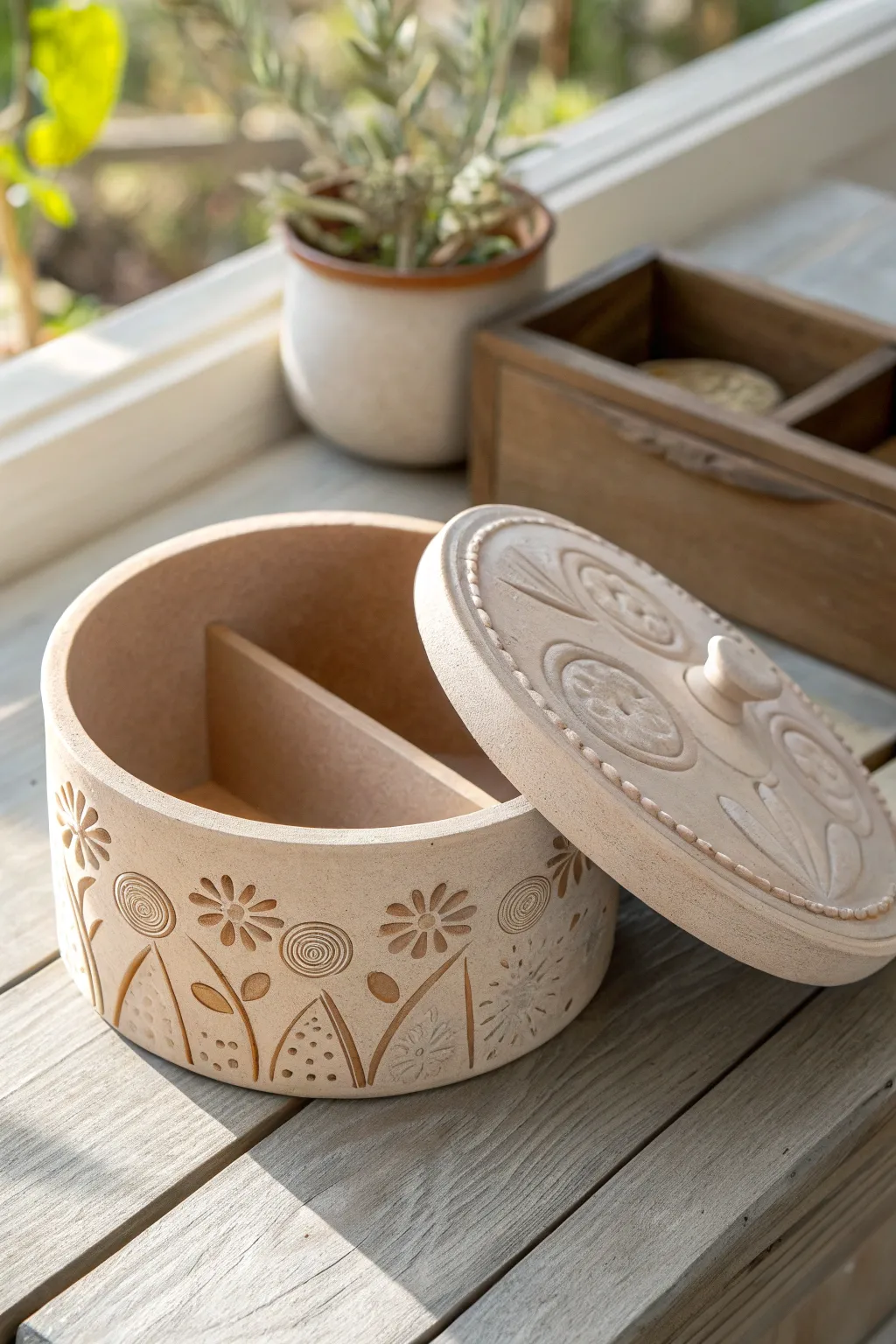 Unlock the secrets of simplicity with this handcrafted clay mystery box.