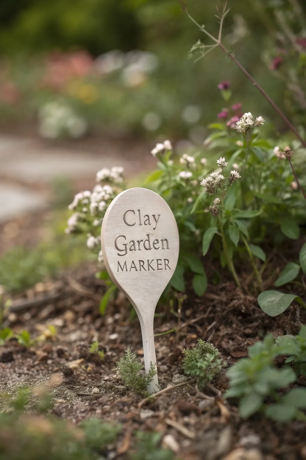 Elevate your garden's charm with handcrafted clay markers, where simplicity meets artistry.