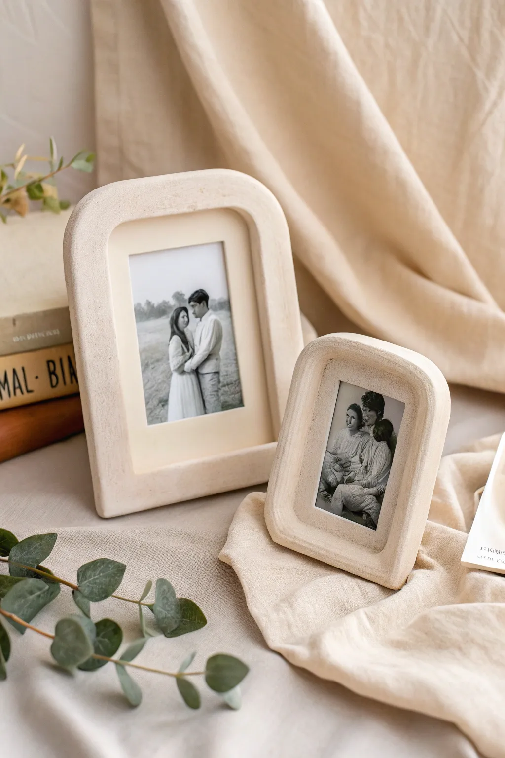 Embrace simplicity and elegance with handcrafted clay picture frames that beautifully showcase your cherished memories.