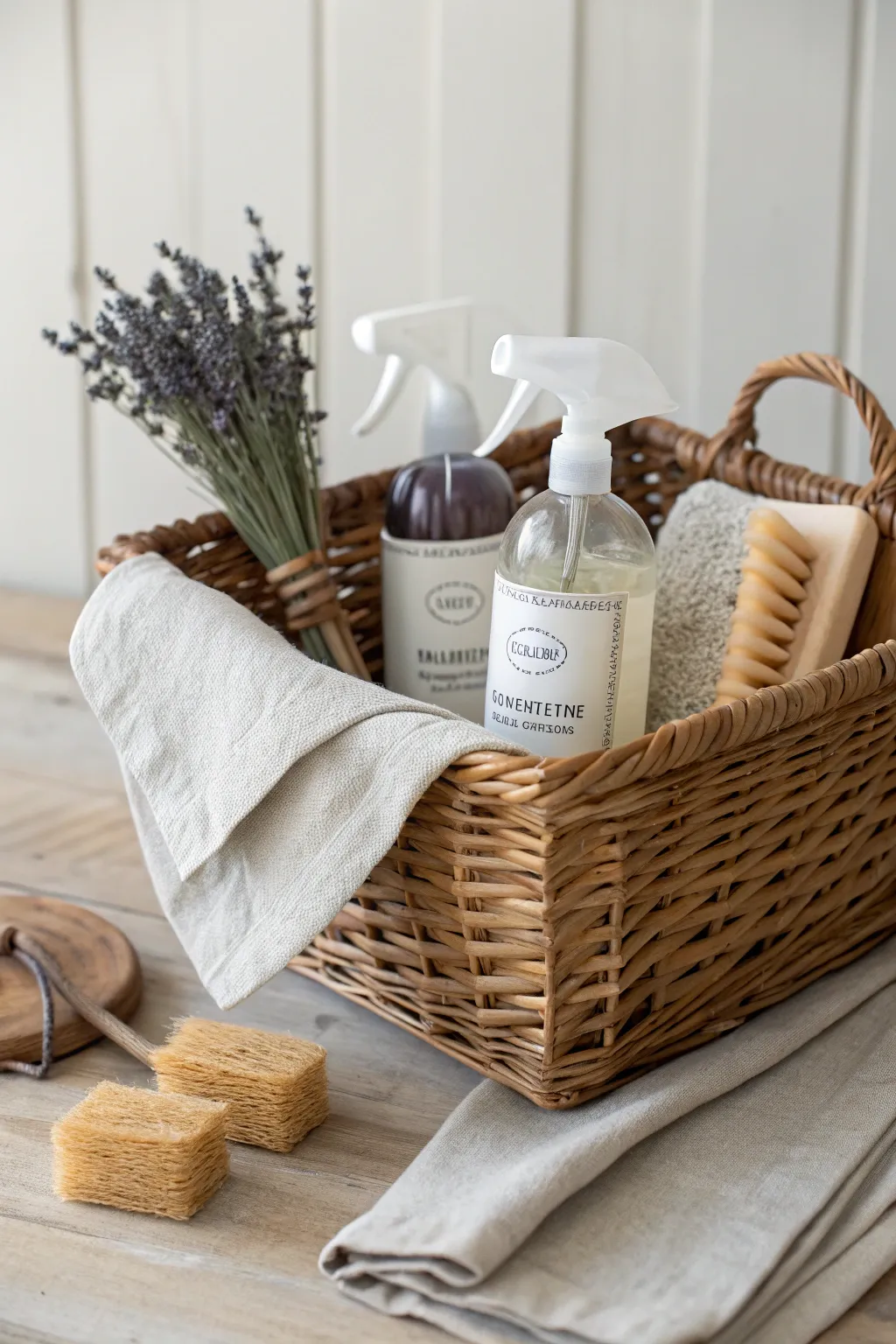 Transform your cleaning routine into a serene escape with the Ultimate Spa-Clean Basket.
