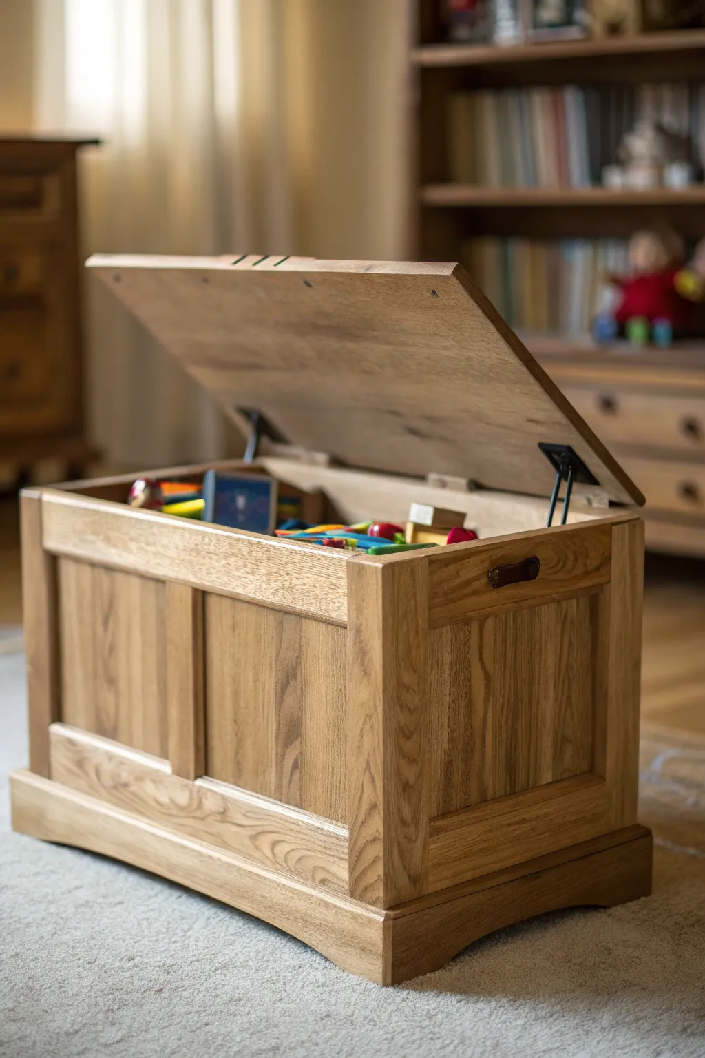 Elevate your woodworking skills with this simple yet elegant toy box—perfect for keeping play areas tidy and stylish.