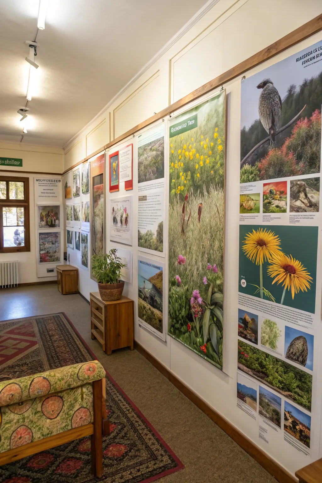 Natural beauty of flora and fauna enhancing a room.