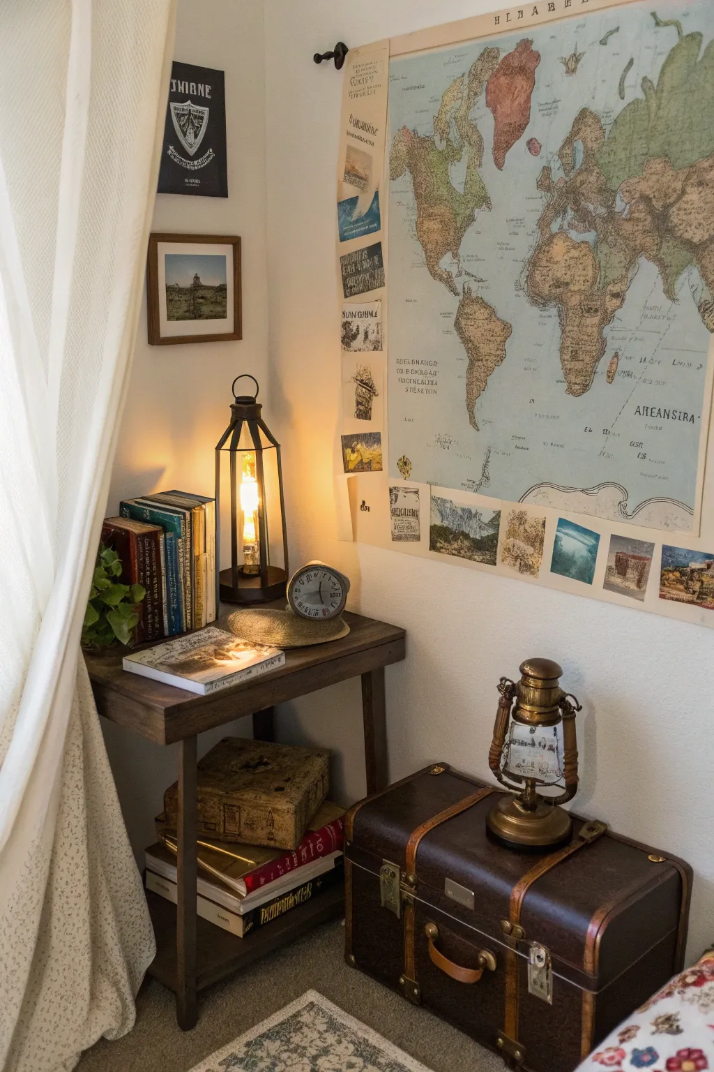 Travel-inspired decor brings a world of romance to your space.