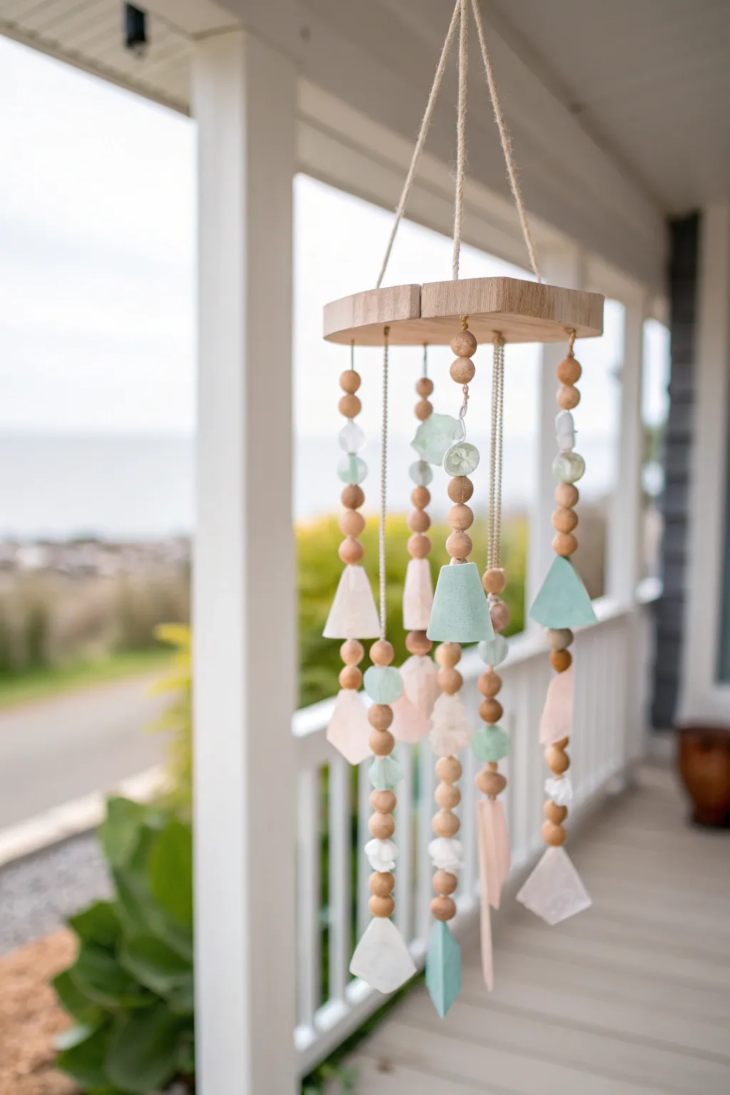 Breathe life into your porch with these enchanting recycled plastic wind chimes.
