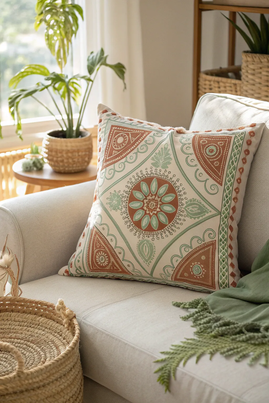 Elevate your living space with handcrafted decorative pillows that bring a touch of boho elegance to any room.