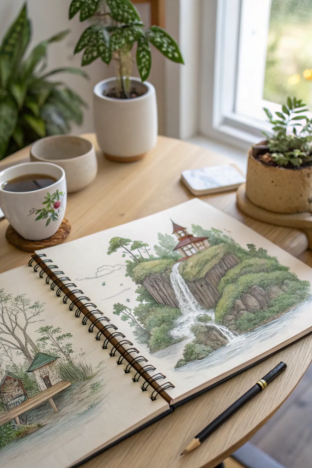 Let your imagination soar with whimsical fantasy landscapes.