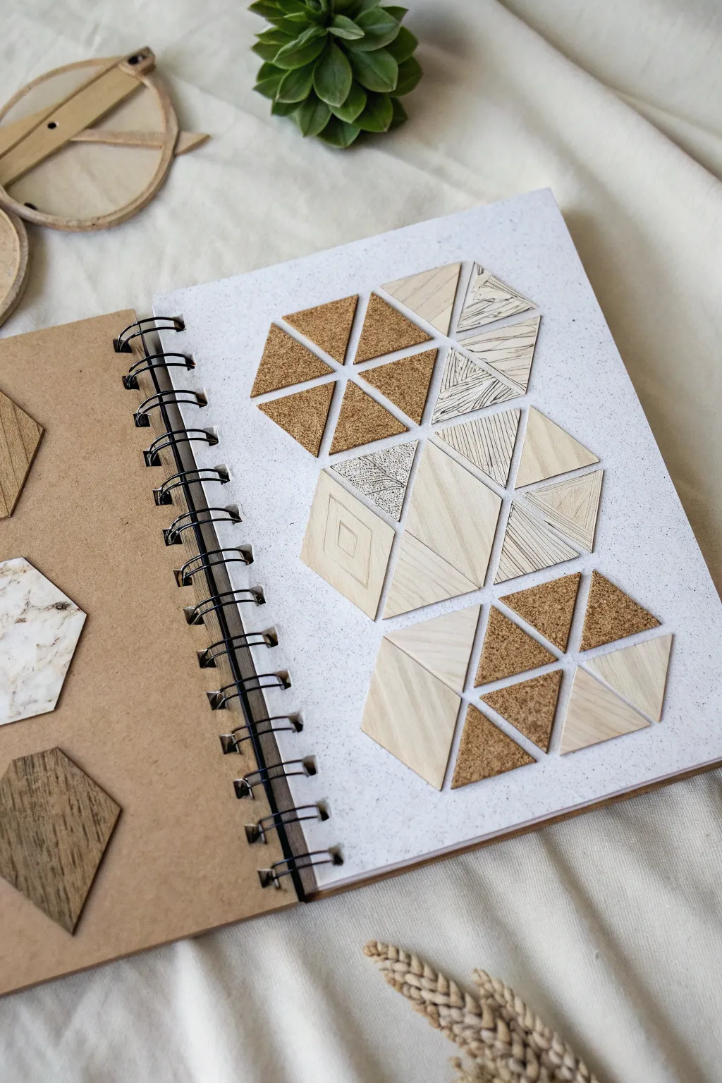 Elevate your scrapbook with modern geometric designs for a fresh, eye-catching look.