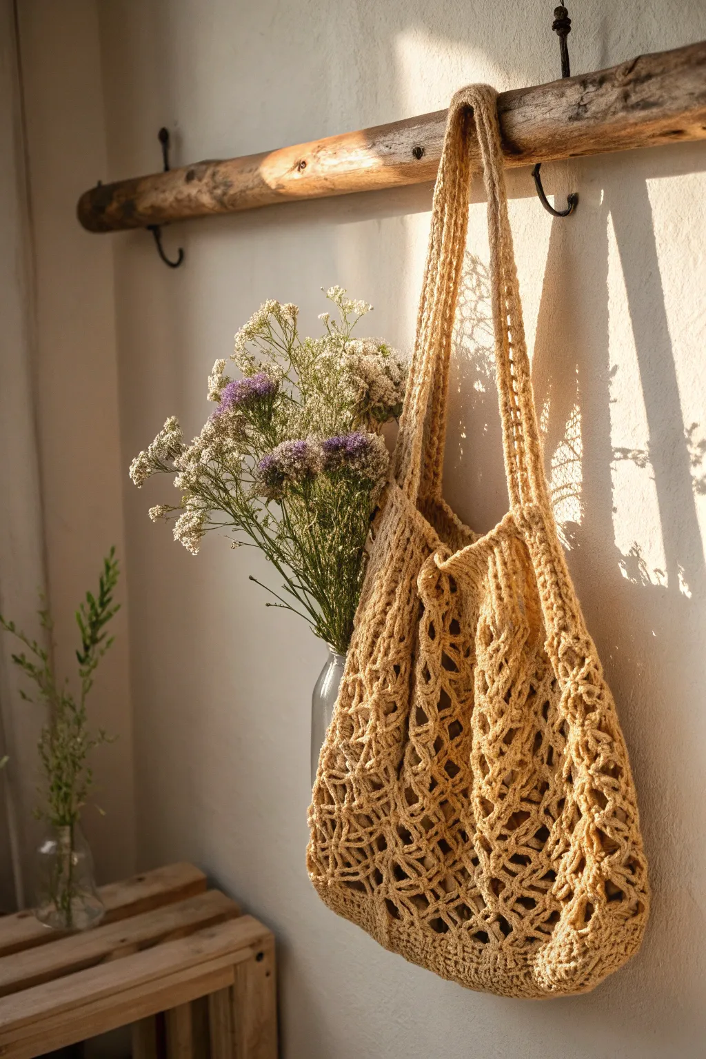 Embrace simplicity and style with a handcrafted crochet market bag, perfect for any occasion. #CrochetLove #MothersDayGift