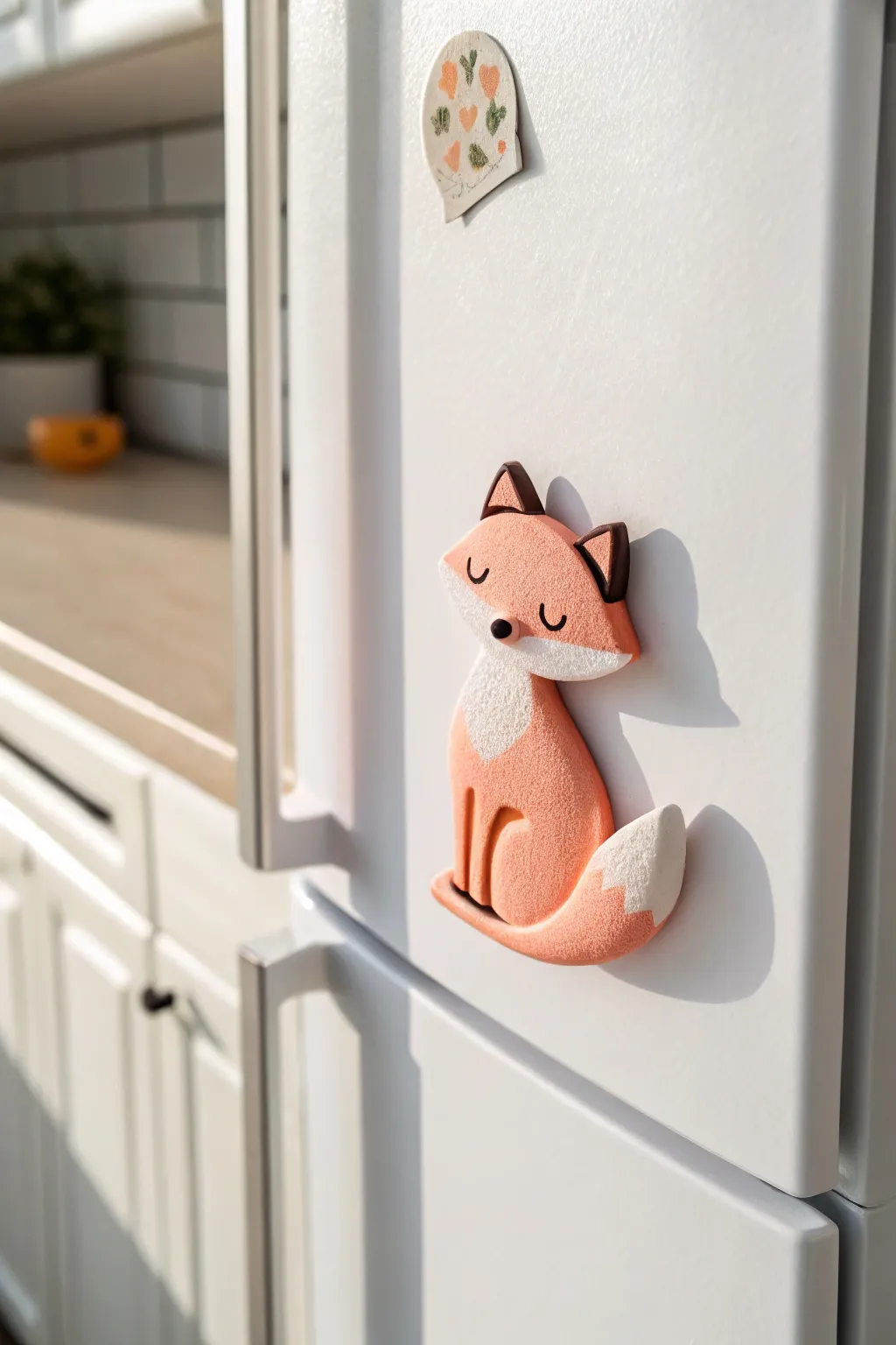 Add a touch of whimsy to your kitchen with this charming 3D-printed fox magnet.