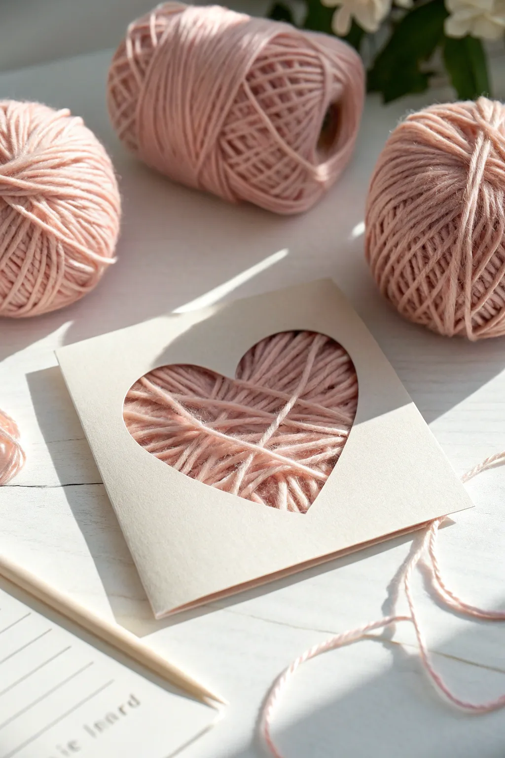 Embrace the warmth of handmade love with these charming yarn heart cards, perfect for a cozy Valentine's touch.