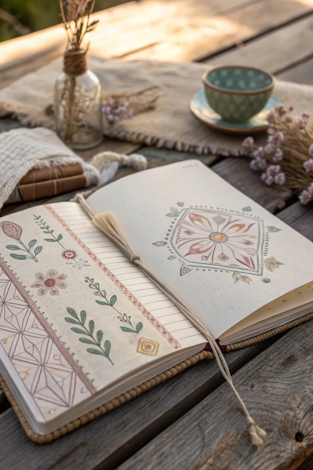 Transform your journal with the effortless beauty of stenciled designs. Perfect for adding elegance on busy days!
