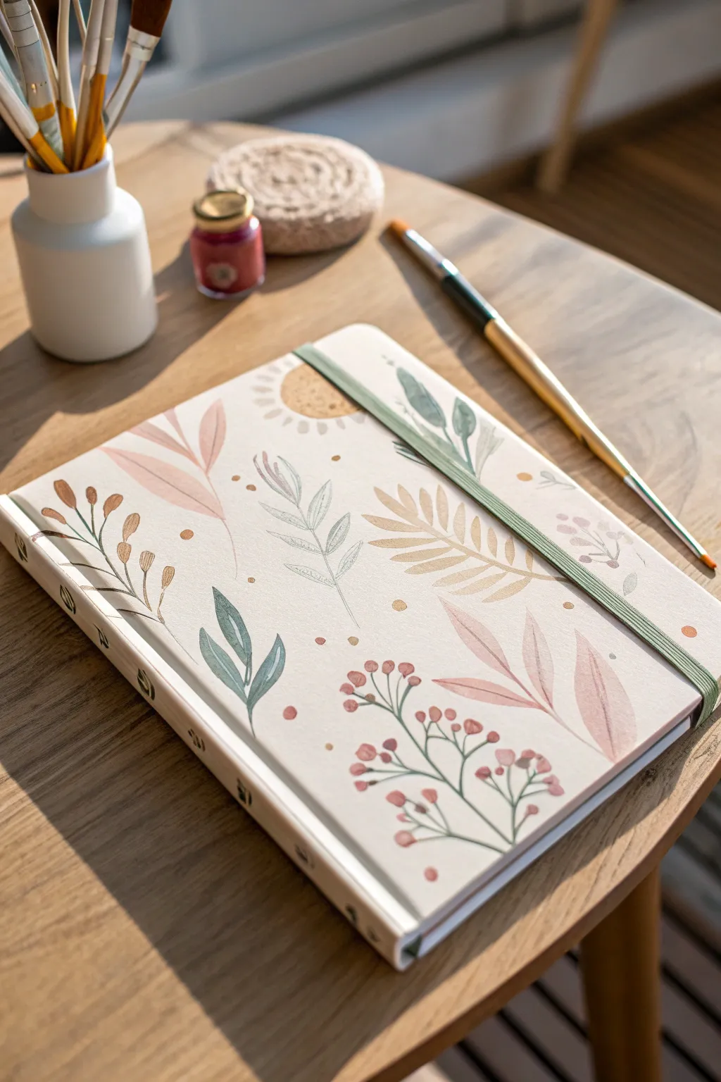 Elevate your notebook game with soft, watercolor-painted patterns—where simplicity meets artistic flair.