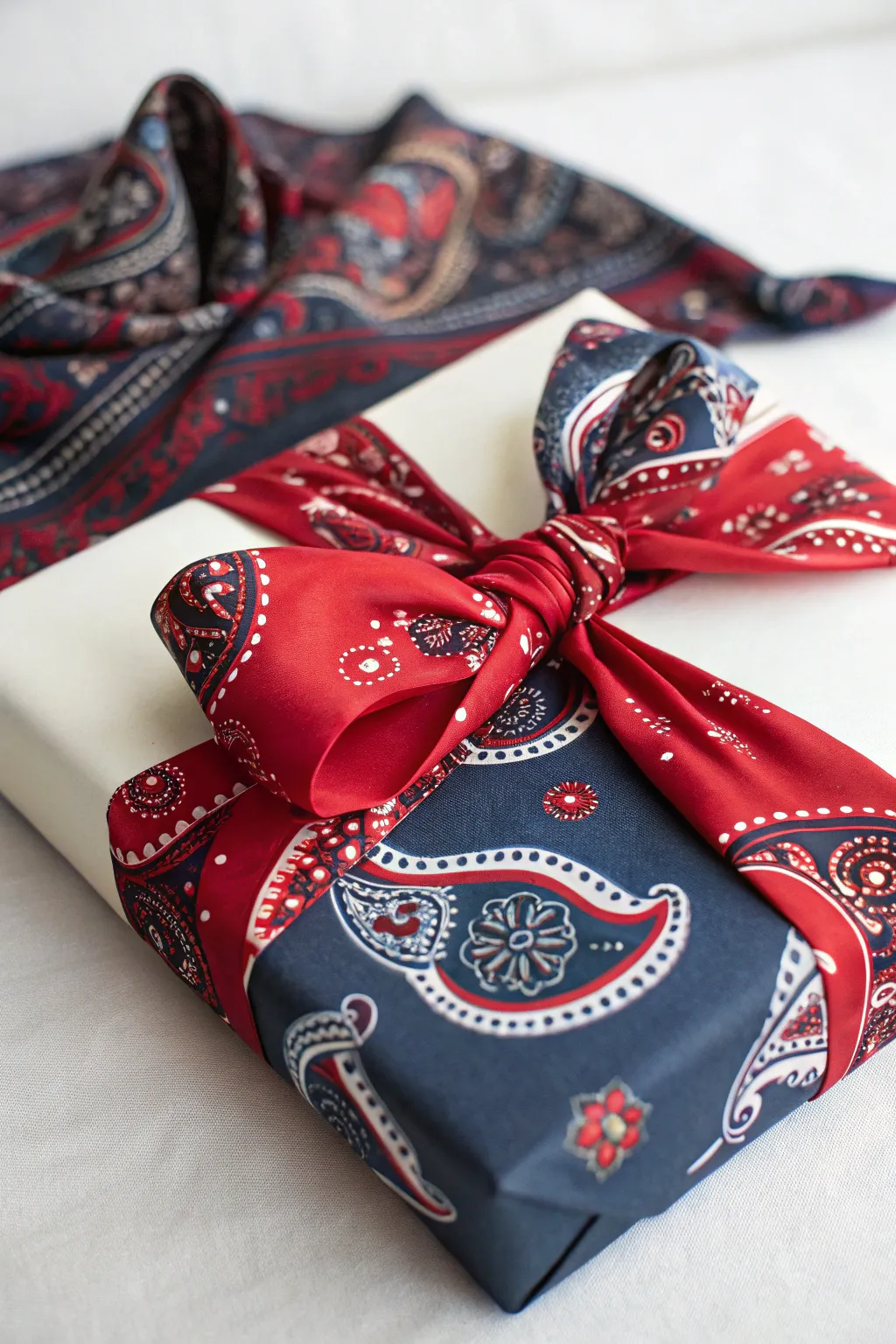 Wrap your gifts creatively with a bandana.